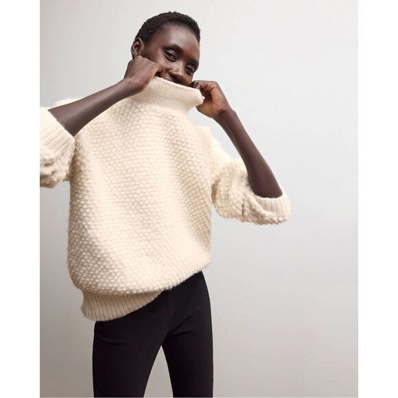 MM Lafleur The Lea Sweater Loop Knit Chunky Alapca Size M $395.00 - Picture 4 of 10